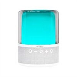 BOCINA ACTECK GLEE PURE AP50 / INALAMBRICA / BLUETOOTH - CONEXION TWS  3.5 MM / SONIDO ESTEREO / 10 W / ILUMINACION LED / SUBWO