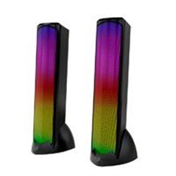 BOCINA GAMER BALAM RUSH GLIMM TOWER BG575 / ALAMBRICA USB / BLUETOOTH  CONEXIÓN 3.5 MM / SONIDO ESTEREO / 10 W / ILUMINACION LE