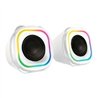 BOCINA GAMER BALAM RUSH GLIMM QUAD BG555 / ALAMBRICA USB / BLUETHOOTH - 3.5 MM / SONIDO ESTEREO / 10 W / ILUMINACION LED / BLANC