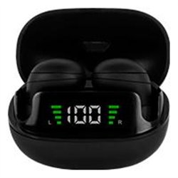 AUDIFONOS MINI INALAMBRICOS BLUETOOTH TWS PERFECT CHOICE TINY BEATZ - NEGRO