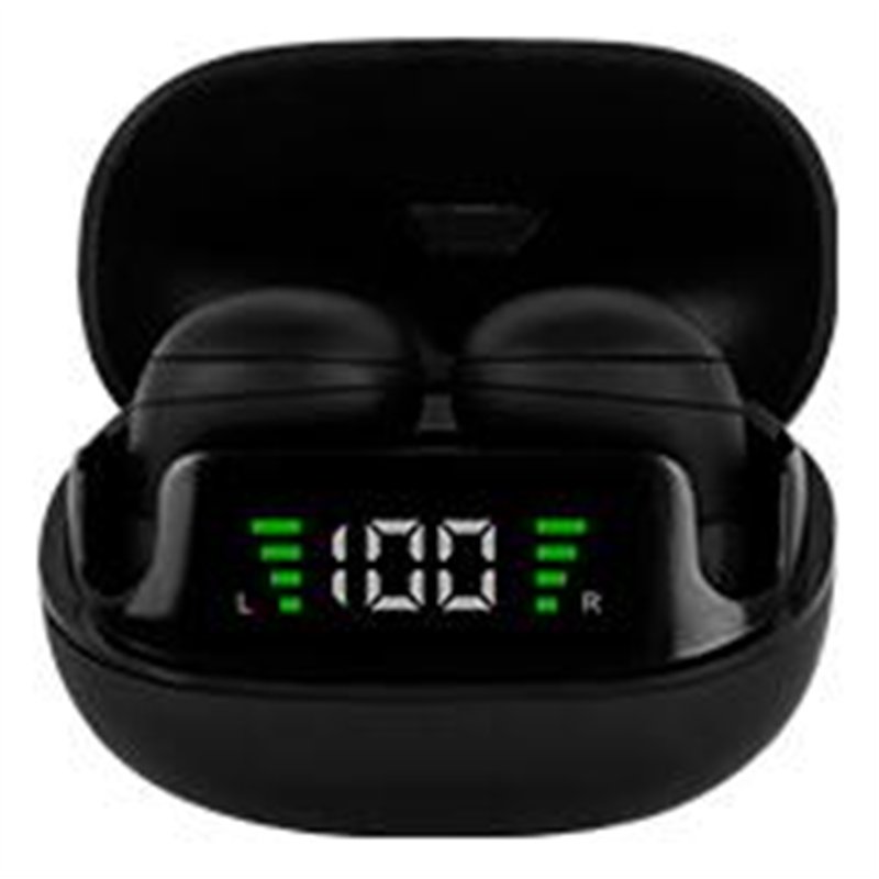 AUDIFONOS MINI INALAMBRICOS BLUETOOTH TWS PERFECT CHOICE TINY BEATZ - NEGRO