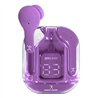 AUDIFONOS INALAMBRICOS BLUETOOTH TWS CON DISPLAY PERFECT CHOICE CLEARBEAT - MORADO