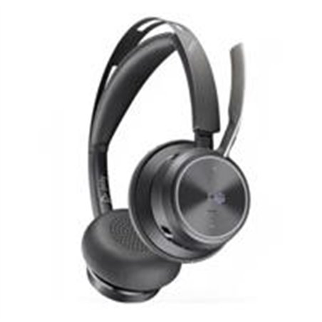 DIADEMA HP POLY 9T9J4AAAC3 VOYAGER FOCUS 2 UC/ VERSION MICROSOFT TEAMS BLUETOOTH DONGLE USB-A CONEXION HASTA 2 DISPOSITIVOS ESTE