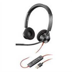 DIADEMA HP POLY 8X220AA BLACKWIRE C3320/ ALAMBRICA BINAURAL USB-A CON CANCELACION DE RUIDO Y MICROFONO CONTROL EN EL CABLE COLOR