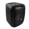 BOCINA MINI INALAMBRICA BLUETOOTH RECARGABLE PORTATIL LUZ RGB 30W FUNCION TWS 6.5 PULGADAS PERFECT CHOICE SAPARK - NEGRO