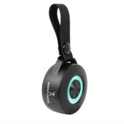 BOCINA INALAMBRICA BLUETOOTH PORTATIL RECARGABLE LUZ RGB FUNCION TWS PERFECT CHOICE HANDY - NEGRO