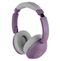 AUDIFONOS ON-EAR INALAMBRICOS PLEGABLES MANOS LIBRES CON BT PERFECT CHOICE SOUNDIA - MORADO
