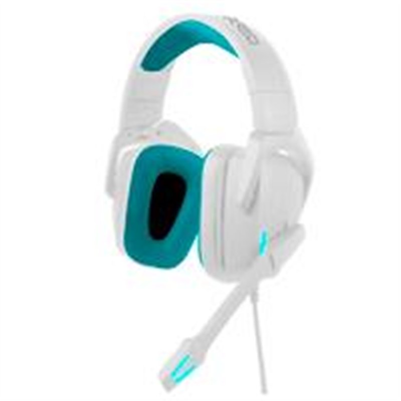 AUDIFONOS DIADEMA GAMER CON MICROFONO ALAMBRICO SONIDO 7.1 LUZ RGB CONECTOR USB VORTRED BY PERFECT CHOICE - NEGRO