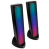 BOCINAS INALAMBRICAS BLUETOOTH LUZ RGB CONECTOR USB SONIDO ESTEREO 2.0 VORTRED BY PERFECT CHOICE AURA - NEGRO