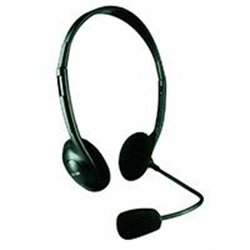 AUDIFONO DIADEMA C/MICROFONO EASY LINE C/CONTROL DE VOLUMEN NEGRO