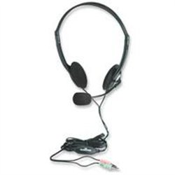 AUDIFONO DIADEMA,MANHATTAN,164429, C/MICROFONO ESTANDAR PLASTICO