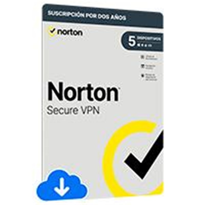 ESD NORTON WIFI VPN PRIVACIDAD SEGURA 5 DISPOSITIVOS 2 AÑOS / ENTREGA ELECTRONICA