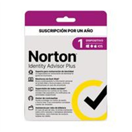 NORTON IDENTITY ADVISOR PLUS 1 DISPOSITIVO / 1 AÑO (CAJA)