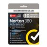 NORTON 360 ADVANCED / 10 DISPOSITIVOS  / 1 AÑO (CAJA)
