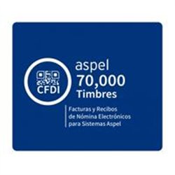 ASPEL 70000 TIMBRES (PARA FACTURE, CAJA, SAE O NOI) (ELECTRÓNICO)