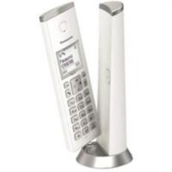 TELEFONO PANASONIC KX-TGK210W INALAMBRICO PAN LCD 1.5 BLANCO TECLADO ILUMINADO ALTAVOZ 50 NUMEROS EN DIRECTORIO 50 NUMEROS IDENT