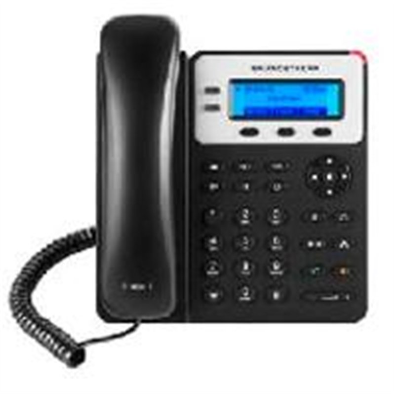 TELEFONO IP GRANDSTREAM GXP1620 / 2 CUENTAS SIP 2 LINEAS 2 PUERTOS 10/100 CONECTOR RJ9 COMPATIBLE CON EHS PANTALLA LCD RETROILUM