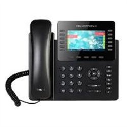 TELEFONO IP GRANDSTREAM GXP2170 / 6 CUENTAS SIP 12 LINEAS 2 PUERTOS GIGABIT BLUETOOTH CONECTOR RJ9 COMPATIBLE CON EHS Y MODULO D