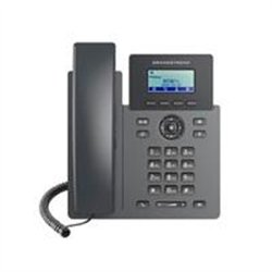 TELFONO IP GRANDSTREAM GRP2601P, 2 CUENTAS SIP 2 LINEAS P. LCD 2 PUERTOS 10/100 SOPORTA EHS POE NO INCLUYE ELIMINADOR
