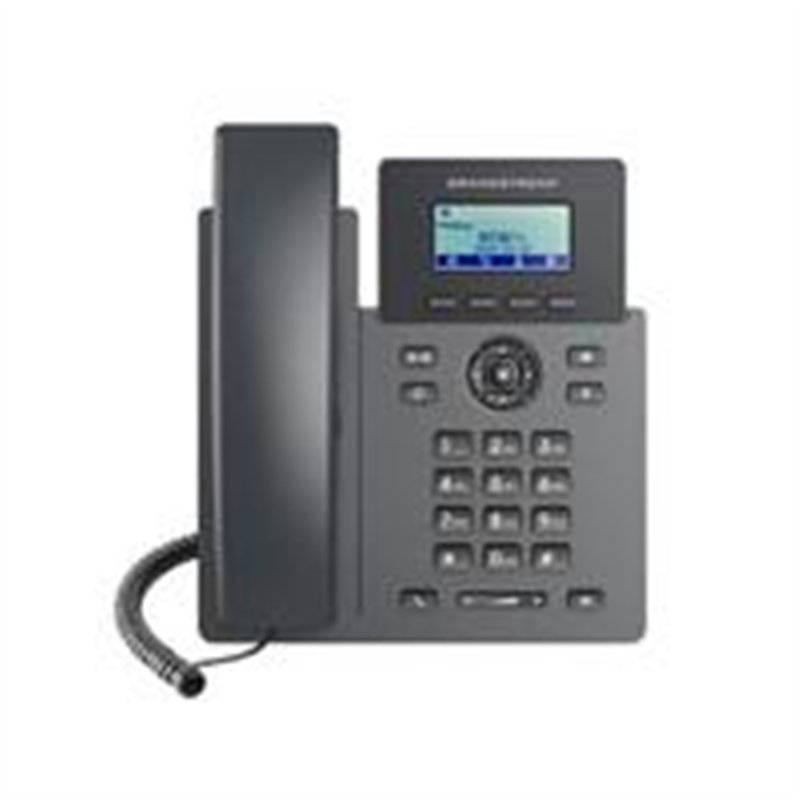 TELFONO IP GRANDSTREAM GRP2601P, 2 CUENTAS SIP 2 LINEAS P. LCD 2 PUERTOS 10/100 SOPORTA EHS POE NO INCLUYE ELIMINADOR
