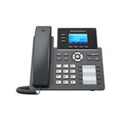 TELFONO IP GRANDSTREAM GRP2604P, 6 CUENTAS SIP 3 LINEAS P. LCD 8 TECLAS PROGRAMABLE 2 PUERTOS 10/100/1000 SOPORTA EHS POE NO INC
