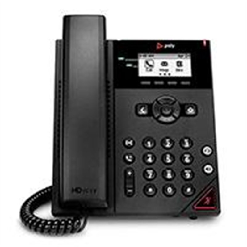 TELEFONO IP HP POLY 911N0AAAC3 VVX 150/ 2 LINEA PANTALLA LCD 2.5 PULGADAS 4 TECLAS PROGRAMABLES POE 2 PUERTOS 10/100 ALTAVOZ COL