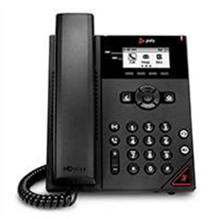 TELEFONO IP HP POLY 911N0AAAC3 VVX 150/ 2 LINEA PANTALLA LCD 2.5 PULGADAS 4 TECLAS PROGRAMABLES POE 2 PUERTOS 10/100 ALTAVOZ COL
