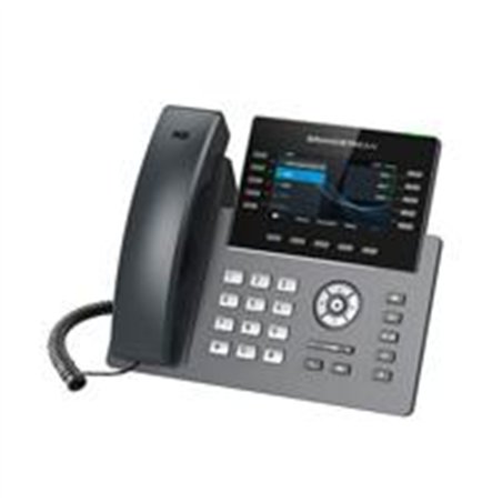 TELEFONO IP GRANDSTREAM GRP2615/ 5 CUENTAS SIP 10 LINEAS WIFI BLUETOOTH P. A COLOR 2 PUERTOS 10/100/1000 40 TECLAS BLF POE E INC