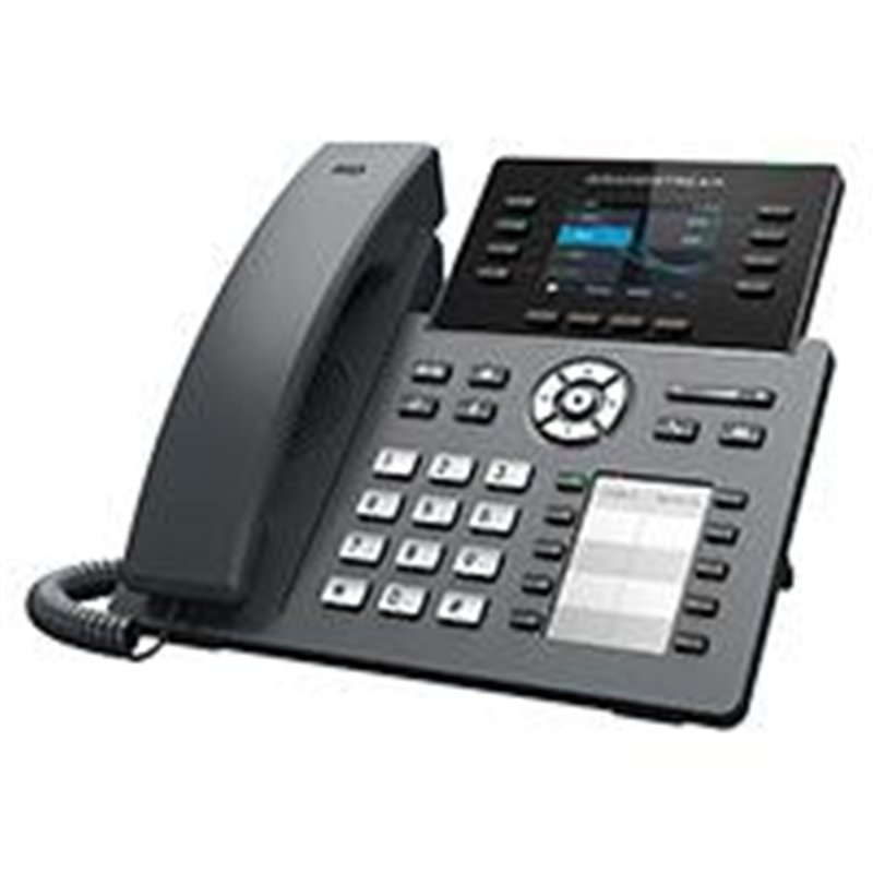 TELEFONO IP GRANDSTREAM GRP2634/ 4 CUENTAS SIP 8 LINEAS WIFI BLUETOOTH PANTALLA A COLOR 2 PUERTOS 10/100/1000 USB PARA DIADEMA P