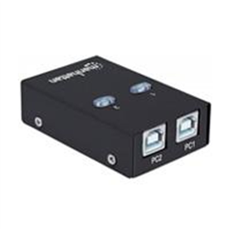 MULTIPLEXOR USB MANHATTAN,162005, USB 1:2 COMPARTE 1 DISP A 2PC