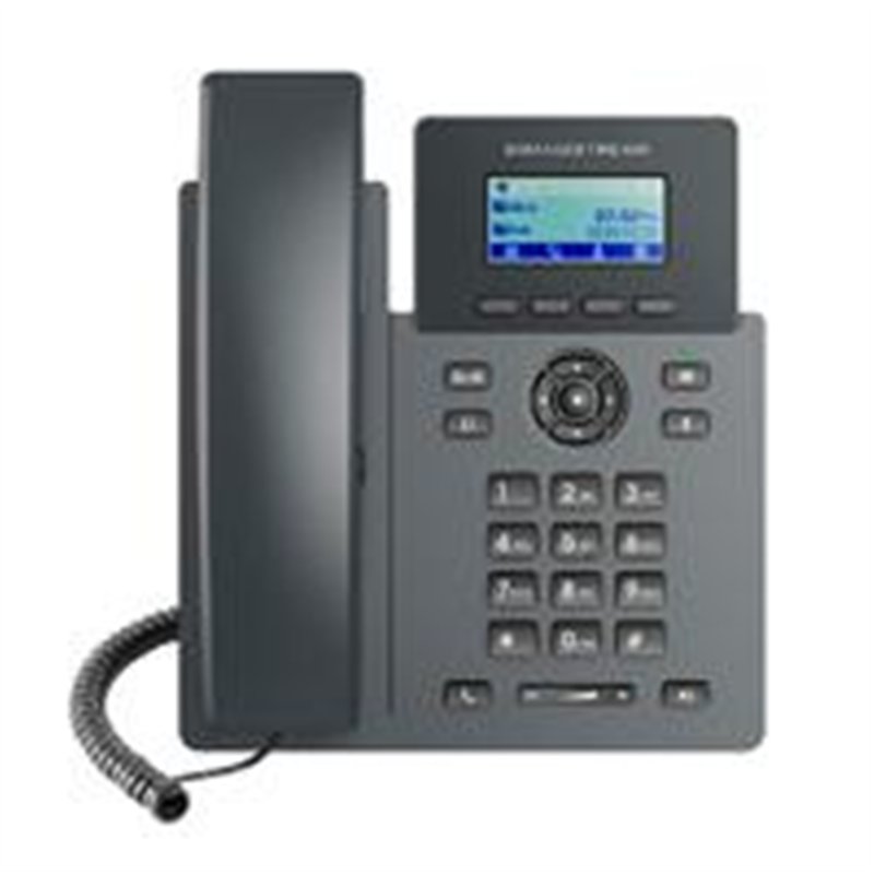 TELFONO IP GRANDSTREAM GRP2601, 2 CUENTAS SIP 2 LINEAS P. LCD 2 PUERTOS 10/100 SOPORTA EHS INCLUYE ELIMINADOR DE CORRIENTE NO PO