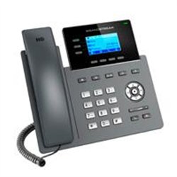 TELEFONO IP GRANDSTREAM GRP2603/ 3 CUENTAS SIP 6 LINEAS P. LCD 2 PUERTOS 10/100/100 SOPORTA EHS INCLUYE ELIMINADOR DE CORRIENTE 