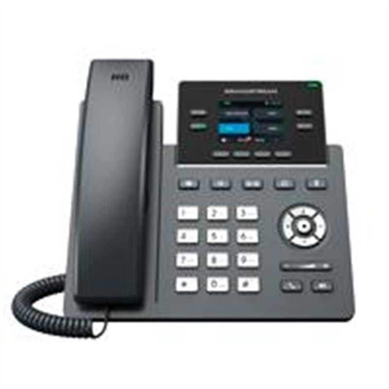 TELEFONO IP GRANDSTREAM GRP2612/ 2 CUENTAS SIP 4 LINEASPANTALLA A COLOR 2 PUERTOS 10/100/100 16 TECLAS BLF INCLUYE ELIMINADOR DE