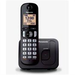 TELEFONO PANASONIC KX-TGC210MEB INALAMBRICO PANTALLA LCD COLOR AMBAR ALTAVOZ IDENTIFICADOR DE LLAMADAS 50 NUMEROS EN DIRECTORIO 