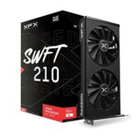 TARJETA DE VIDEO XFX AMD RADEON RX 7600 SPEEDSTER SWFT 210 DUAL FAN / 8GB/ GDDR6/ PCIE 4.0/128 BIT/GAMA MEDIA