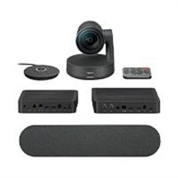 SISTEMA DE VIDEOCONFERENCIA LOGITECH RALLY SYSTEM ALL IN ONE 4K 30FPS ZOOM 15X HD 1 MIC 1 SPEAKERS IDEAL PARA SALAS GRANDES Y EX