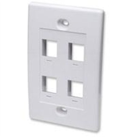 TAPA FACEPLATE, INTELLINET,163316, 4 PERFORACION BLANCO