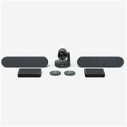 SISTEMA DE VIDEOCONFERENCIA LOGITECH RALLY PLUS ALL IN ONE 4K 30FPS ZOOM 15X HD 2 MIC 2 SPEAKERS IDEAL PARA SALAS GRANDES Y EXTR
