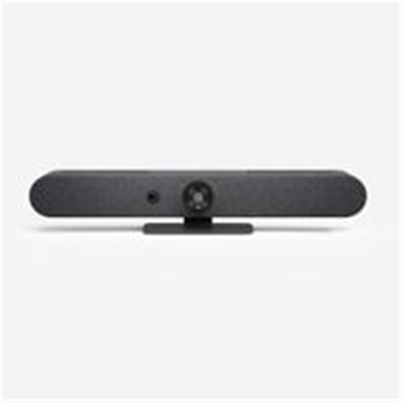 SISTEMA DE VIDEOCONFERENCIA LOGITECH RALLY BAR MINI ALL IN ONE 4K 30FPS ZOOM 4X HD IDEAL PARA SALAS PEQUEÑAS Y MEDIANAS GRAFITO