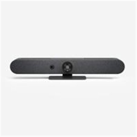 SISTEMA DE VIDEOCONFERENCIA LOGITECH RALLY BAR MINI ALL IN ONE 4K 30FPS ZOOM 4X HD IDEAL PARA SALAS PEQUEÑAS Y MEDIANAS GRAFITO