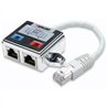 DISTRIBUIDOR MODULAR,INTELLINET,504195, 1X2 RJ45 CAT 5E