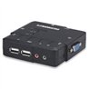 SWITCH KVM ,MANHATTAN,151252, DESKTOP USB 2:1 CON CABLES+AUDIO